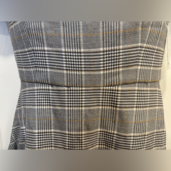 NWT Juniors' SO Short Sleeve Notch Front A-Line Plaid Dress - Picture 7 of 8